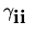 $\gamma_{\mbox{\boldmath${{\bf ii}}$ }}$