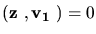 $(\mbox{\boldmath${{\bf z}}$ },\mbox{\boldmath${{\bf v_1}}$ }) = 0$